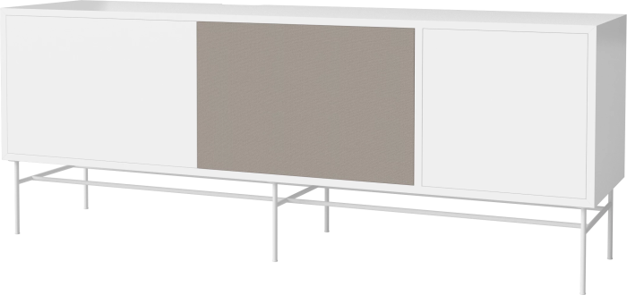 Case HiFi w. base - Large 35 cm_White lacquered steel_White lacquered MDF_Grey Hifi fabric_White lacquered MDF 04-007-89_13101264_angle.png