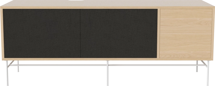 Case HiFi w. base - Large 35 cm_White lacquered steel_Black fabric_Black fabric_White pigmented oiled oak 04-007-89_13100845.png