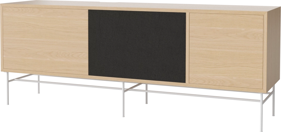 Case HiFi w. base - Large 35 cm_White lacquered steel_White pigmented oiled oak_Black fabric_White pigmented oiled oak 04-007-89_13101020_angle — kopia.png