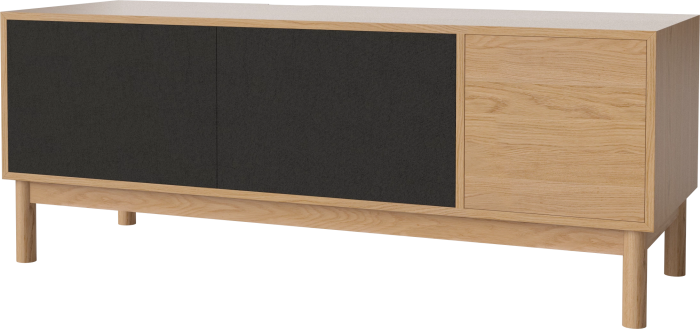 Case HiFi w. base - Large 48 cm_Oiled oak_Black fabric_Black fabric_Oiled oak 04-007-88_13100832_angle.png
