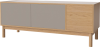 Case HiFi w. base - Large 48 cm_Oiled oak_Grey Hifi fabric_Grey Hifi fabric_Oiled oak 04-007-88_13100867_angle.png