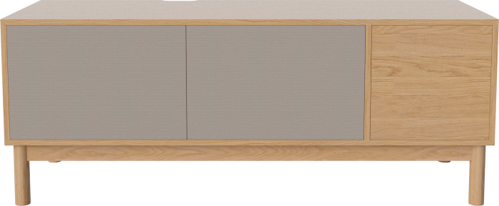 Case HiFi w. base - Large 48 cm_Oiled oak_Grey Hifi fabric_Grey Hifi fabric_Oiled oak 04-007-88_13100867.png