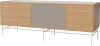 Case HiFi w. base - Large 48 cm_White lacquered steel_Oiled oak_Grey Hifi fabric_Oiled oak 04-007-88_13100947_angle.png