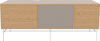 Case HiFi w. base - Large 48 cm_White lacquered steel_Oiled oak_Grey Hifi fabric_Oiled oak 04-007-88_13100947.png