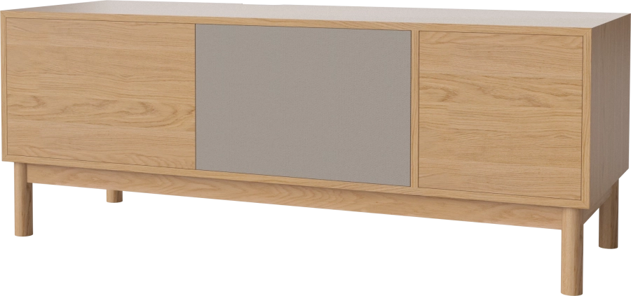 Case HiFi w. base - Large 48 cm_Oiled oak_Oiled oak_Grey Hifi fabric_Oiled oak 04-007-88_13100937_angle.png