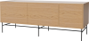 Case HiFi w. base - Large 48 cm_Black lacquered steel_Oiled oak_Oiled oak_Oiled oak 04-007-88_13100967_angle.png