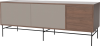 Case HiFi w. base - Large 48 cm_Black lacquered steel_Grey Hifi fabric_Grey Hifi fabric_Oiled walnut 04-007-88_13100863_angle.png