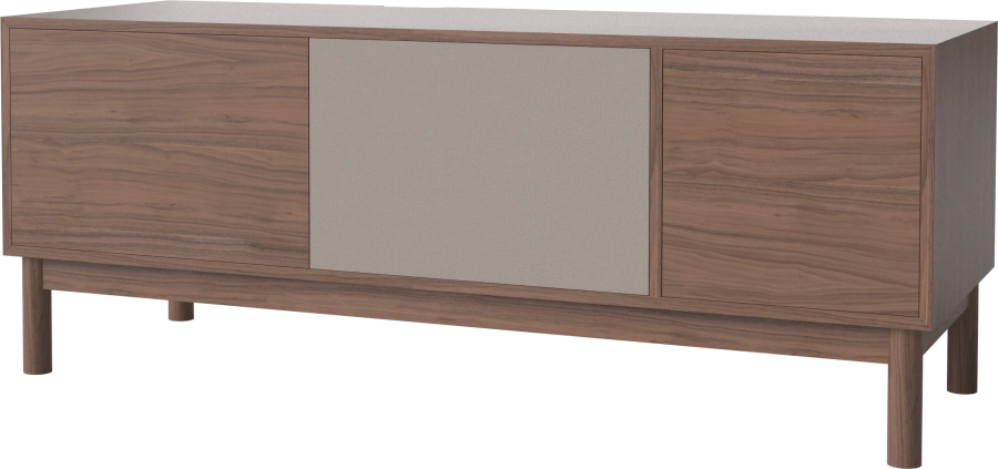 Case HiFi w. base - Large 48 cm_Oiled walnut_Oiled walnut_Grey Hifi fabric_Oiled walnut 04-007-88_13101153_angle.png