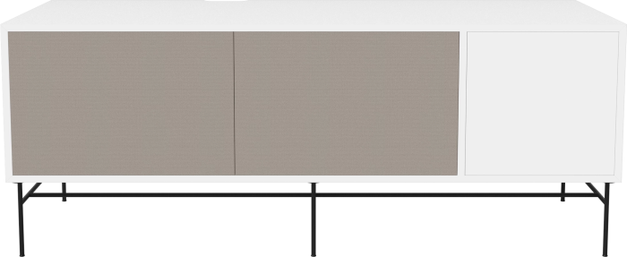 Case HiFi w. base - Large 48 cm_Black lacquered steel_Grey Hifi fabric_Grey Hifi fabric_White lacquered MDF 04-007-88_13100864.png