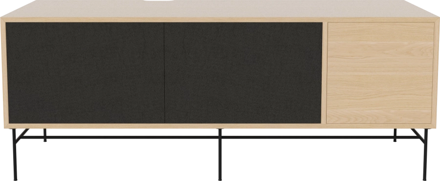 Case HiFi w. base - Large 48 cm_Black lacquered steel_Black fabric_Black fabric_White pigmented oiled oak 04-007-88_13100830.png