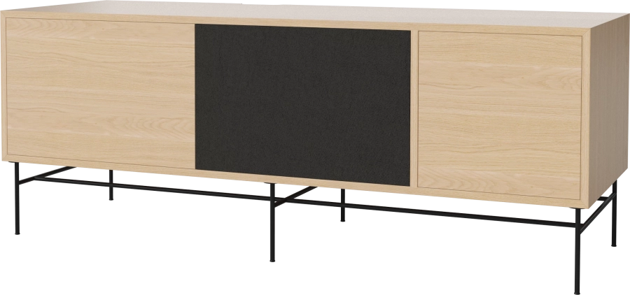 Case HiFi w. base - Large 48 cm_Black lacquered steel_White pigmented oiled oak_Black fabric_White pigmented oiled oak 04-007-88_13101005_angle.png