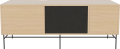 Case HiFi w. base - Large 48 cm_Black lacquered steel_White pigmented oiled oak_Black fabric_White pigmented oiled oak 04-007-88_13101005.png