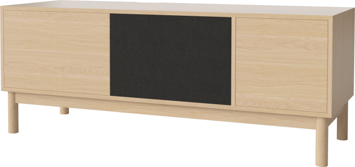 Case HiFi w. base - Large 48 cm_White pigmented oiled oak_White pigmented oiled oak_Black fabric_White pigmented oiled oak 04-007-88_13101030_angle.png