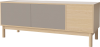 Case HiFi w. base - Large 48 cm_White pigmented oiled oak_Grey Hifi fabric_Grey Hifi fabric_White pigmented oiled oak 04-007-88_13100890_angle.png