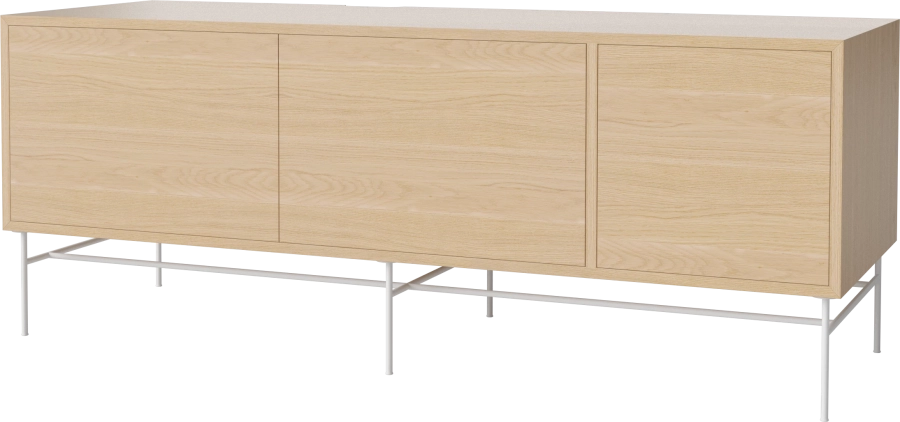 Case HiFi w. base - Large 48 cm_White lacquered steel_White pigmented oiled oak_White pigmented oiled oak_White pigmented oiled oak 04-007-88_13101090_angle.png