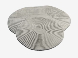 BOLIA dywan ZEN SPLIT 140 x 145 jasnoszary