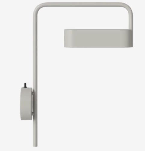 BOLIA lampa ścienna kinkiet SCRIBE szara
