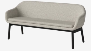 BOLIA sofa/ławka 2-osobowa DINE czarny dąb