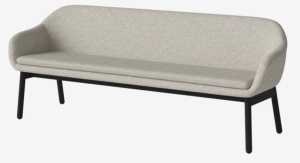 BOLIA sofa/ławka 3-osobowa DINE czarny dąb