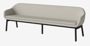 BOLIA sofa/ławka 4-osobowa DINE czarny dąb
