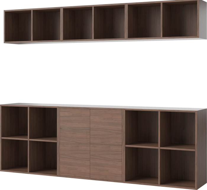 Case Shelf Combination 13_Oiled walnut Veneer_TSCA 00-007-13_4772_angle.png