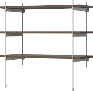 BOLIA regał ROD model 1 ciemny dąb / szara stal