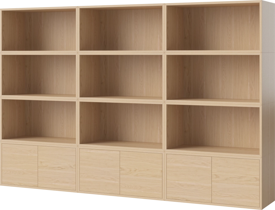 Case Shelf Combination 17_White pigmented oiled oak Veneer_TSCA 00-007-17_00004_angle.png