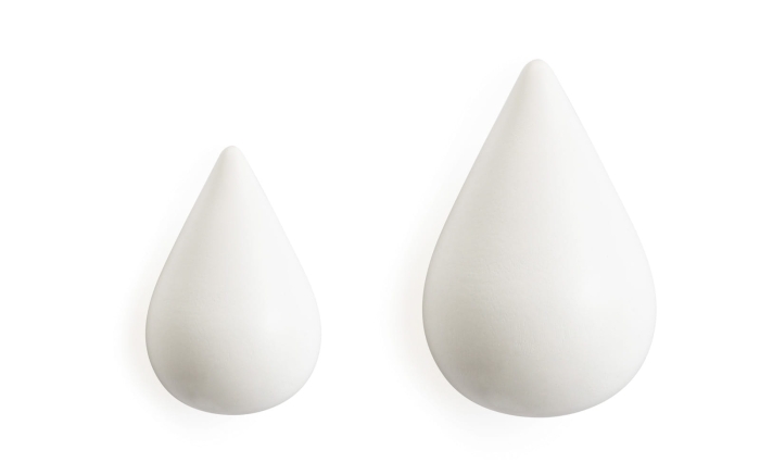 NORMANN COPENHAGEN wieszak DROPIT biały S zestaw 2 szt.