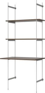 BOLIA regał ROD OFFICE ciemny dąb / szara stal