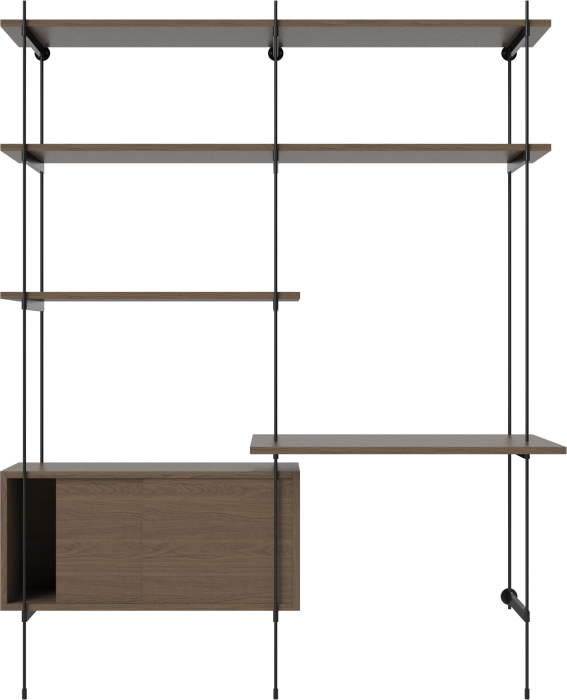 ROD Office combination double with box_Black lacquered steel_Dark oiled oak Veneer_TSCA 00-130-23_00001.png