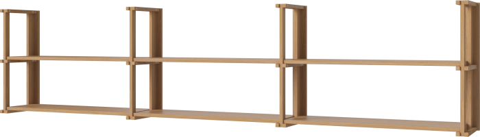 Friedman Wall Combination - triple_Oiled oak Solid 00-153-10_00001_angle.png