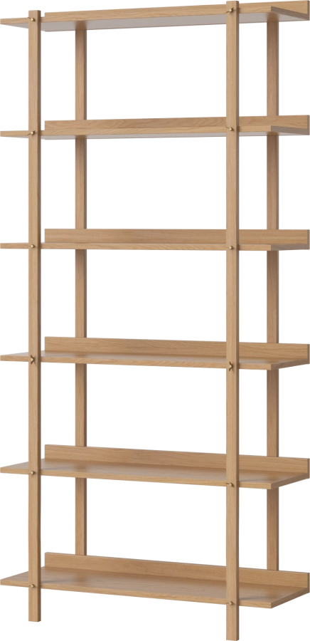 Kari Shelving Tall - single (4 long legs)_Oiled oak Veneer_TSCA 04-155-01_00001_angle.png