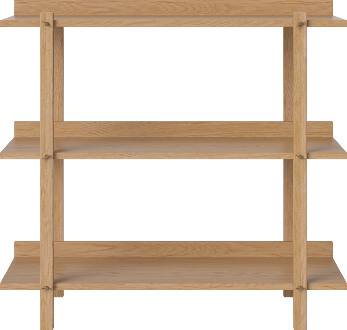 Kari Shelving Low - single (4 short legs)_Oiled oak Veneer_TSCA 04-155-10_00001.png