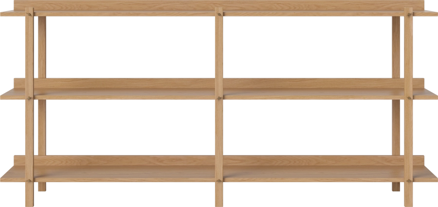 Kari Shelving Low - double (6 short legs)_Oiled oak Veneer_TSCA 04-155-15_00001.png