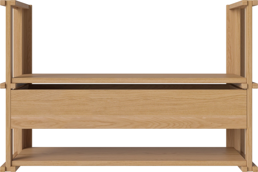 Friedman Wall Combination - single with drawer_Oiled oak Solid 00-153-11_00001.png