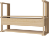 Friedman Wall Combination - single with drawer_White pigmented oiled oak Solid 00-153-11_00002_angle.png