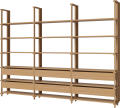 Friedman combination 3x6 - with six drawers_Oiled oak Solid 00-153-16_00001_angle.png