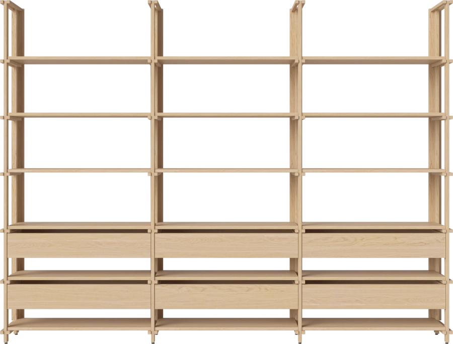Friedman combination 3x6 - with six drawers_White pigmented oiled oak Solid 00-153-16_00002.png