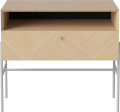 Luxe - 1 drawer - Low_Grey grip_Grey lacquered steel_White pigmented oiled oak Veneer_TSCA 04-141-01_00003.png