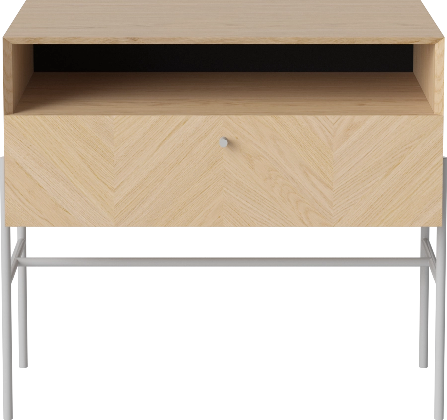 Luxe - 1 drawer - Low_Grey grip_Grey lacquered steel_White pigmented oiled oak Veneer_TSCA 04-141-01_00003.png