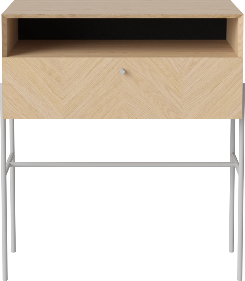 Luxe - 1 drawer - High_Grey grip_Grey lacquered steel_White pigmented oiled oak Veneer_TSCA 04-141-05_00003.png