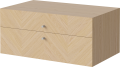 Luxe - 2 drawer - Wall mounting_Grey grip_White pigmented oiled oak Veneer_TSCA 04-141-45_00003_angle.png