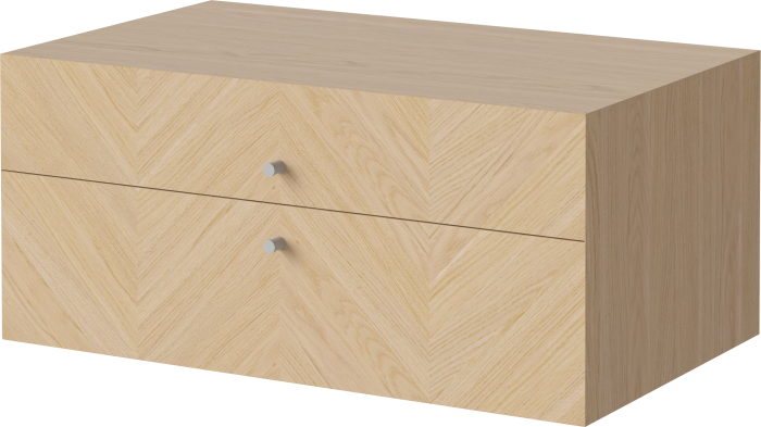 Luxe - 2 drawer - Wall mounting_Grey grip_White pigmented oiled oak Veneer_TSCA 04-141-45_00003_angle.png