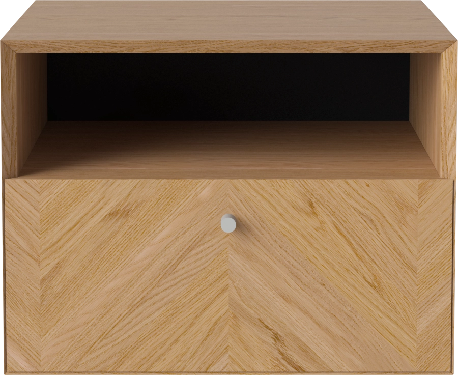 Luxe night table-1 drawer-Wall mounting_Grey grip_Oiled oak Veneer_TSCA 04-141-65_00002.png