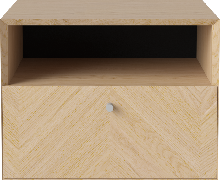 Luxe night table-1 drawer-Wall mounting_Grey grip_White pigmented oiled oak Veneer_TSCA 04-141-65_00003.png