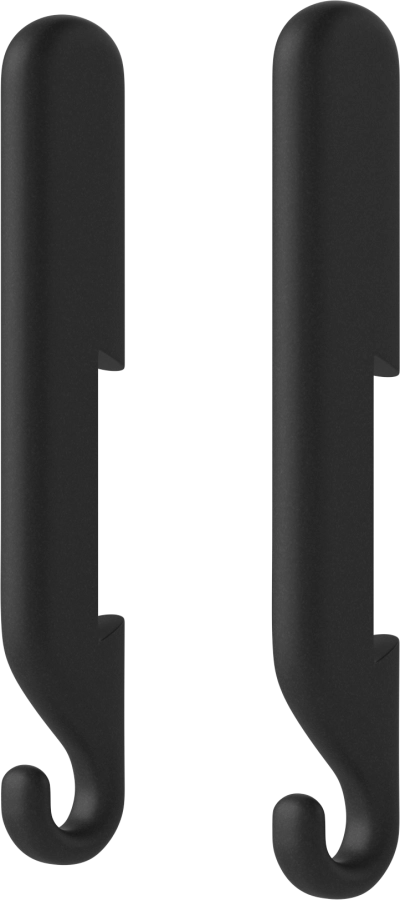 Nob Hook - 2 pcs._Black recycled polypropylene 24-611-03_00003.png