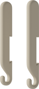 BOLIA wieszaki NOB zestaw 2 szt. kremowe