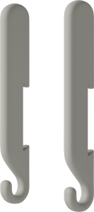 BOLIA wieszaki NOB zestaw 2 szt. szare