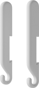 BOLIA wieszaki NOB zestaw 2 szt. białe