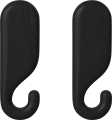 Nob Wall Hook 8 5 cm - 2 pcs._Black stained oak Solid 24-611-05_00002.png